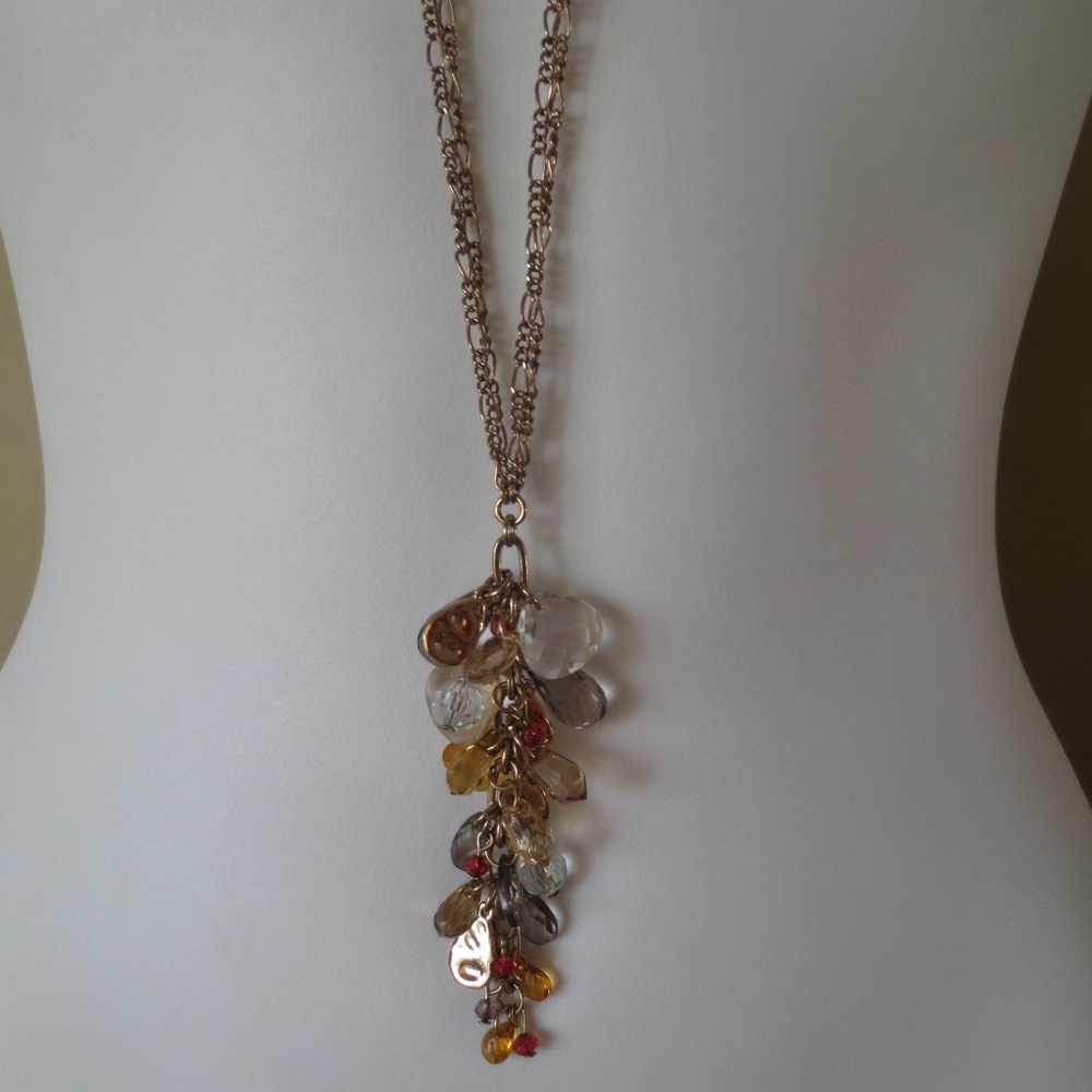Ann Taylor LOFT Harvest Cluster Pendant Necklace